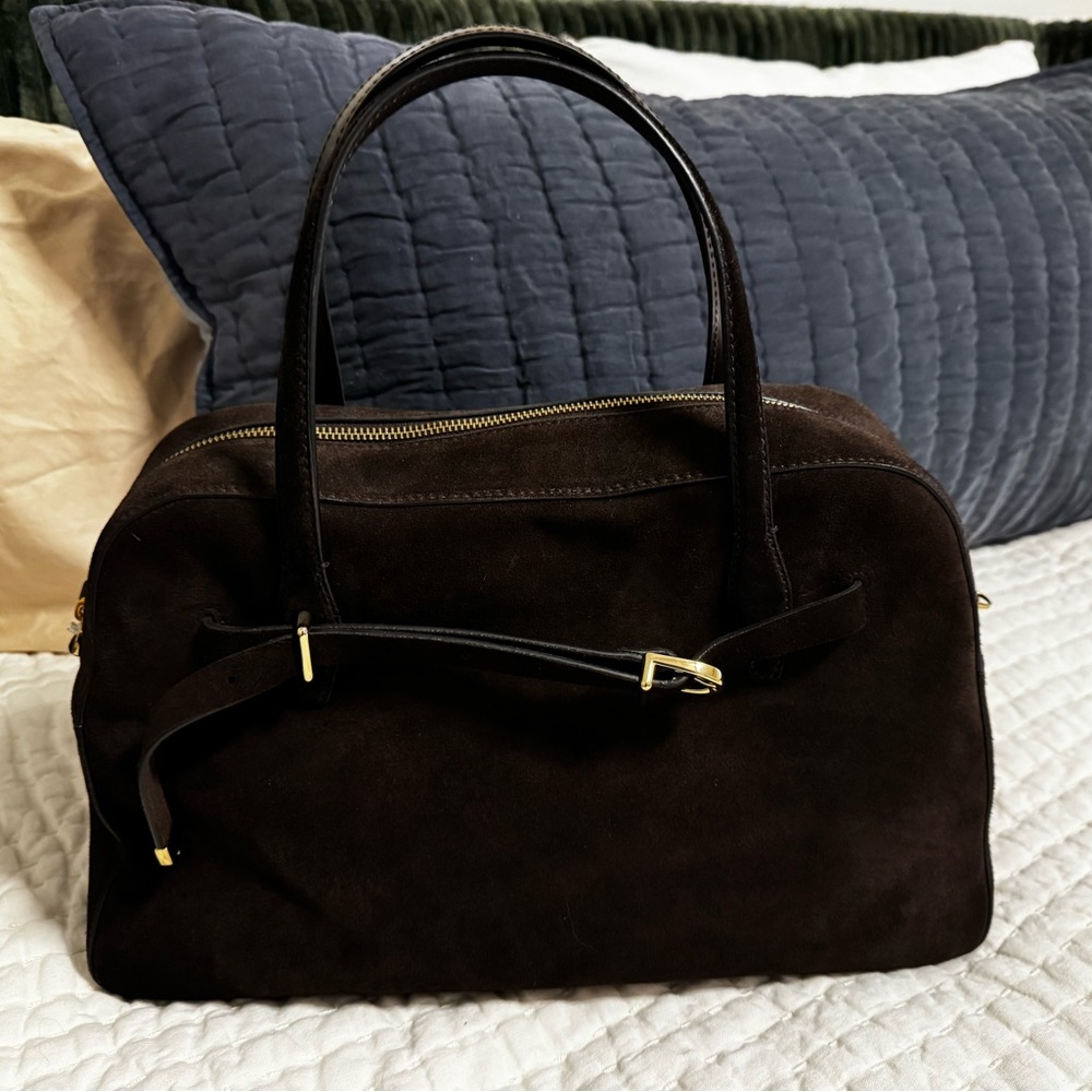 Madewell Elegant Brown Suede Handbag - Picture 4 of 4